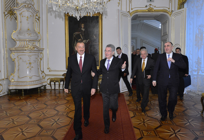 Prezident İlham Əliyev Avstriya Prezidenti Haynts Fişer ilə görüşüb (FOTO)