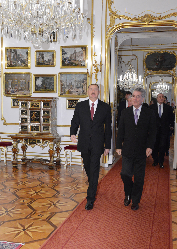 Prezident İlham Əliyev Avstriya Prezidenti Haynts Fişer ilə görüşüb (FOTO)