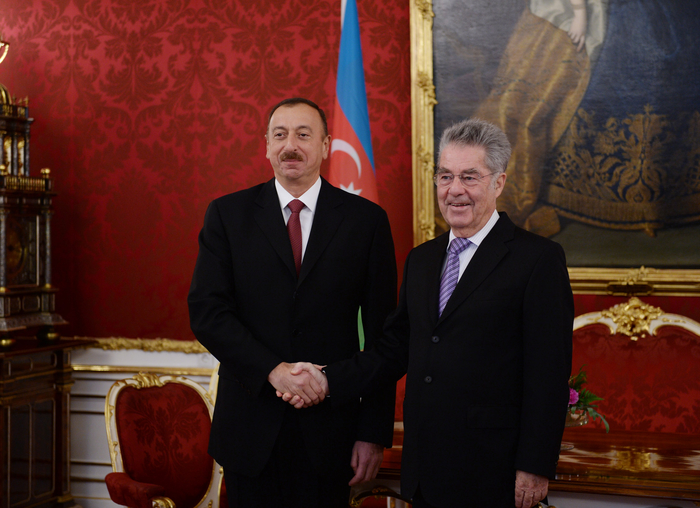 Prezident İlham Əliyev Avstriya Prezidenti Haynts Fişer ilə görüşüb (FOTO)