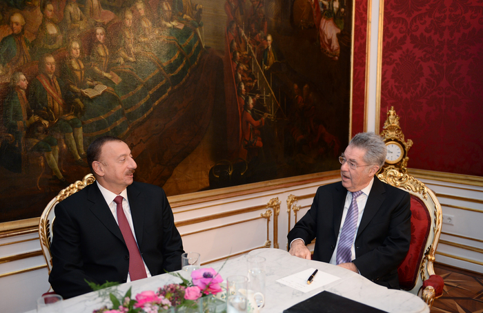Prezident İlham Əliyev Avstriya Prezidenti Haynts Fişer ilə görüşüb (FOTO)