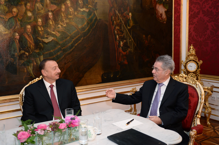 Prezident İlham Əliyev Avstriya Prezidenti Haynts Fişer ilə görüşüb (FOTO)
