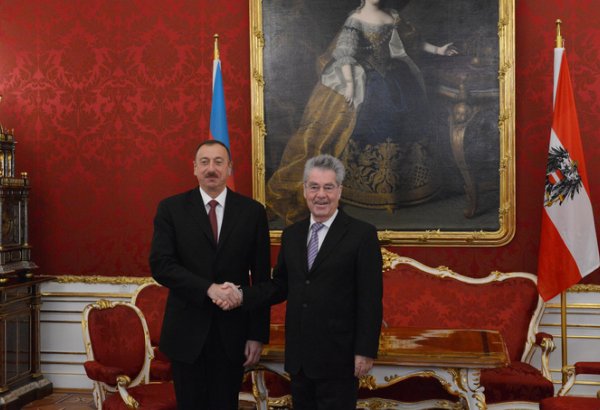 Prezident İlham Əliyev Avstriya Prezidenti Haynts Fişer ilə görüşüb (FOTO)