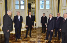 Azərbaycan və Ermənistan prezidentlərinin görüşündə Dağlıq Qarabağ münaqişəsinin nizama salınması müzakirə edilib (FOTO)