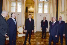 Azərbaycan və Ermənistan prezidentlərinin görüşündə Dağlıq Qarabağ münaqişəsinin nizama salınması müzakirə edilib (FOTO)