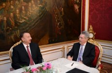 Prezident İlham Əliyev Avstriya Prezidenti Haynts Fişer ilə görüşüb (FOTO)