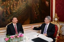 Prezident İlham Əliyev Avstriya Prezidenti Haynts Fişer ilə görüşüb (FOTO)