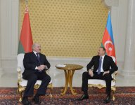 Azərbaycan və Belarus prezidentlərinin təkbətək görüşü olub (FOTO)