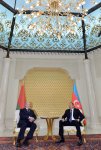 Azərbaycan və Belarus prezidentlərinin təkbətək görüşü olub (FOTO)