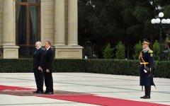 Azərbaycanda Belarus Prezidenti Aleksandr Lukaşenkonun rəsmi qarşılanma mərasimi olub (FOTO)