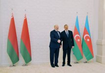 Azərbaycanda Belarus Prezidenti Aleksandr Lukaşenkonun rəsmi qarşılanma mərasimi olub (FOTO)
