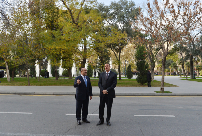 Prezident İlham Əliyev Səbail Rayon İcra Hakimiyyəti binasının əsaslı yenidənqurma işlərindən sonrakı vəziyyəti ilə tanış olub (FOTO)