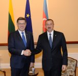 Prezident İlham Əliyev Vilnüsdə Litvanın Baş naziri Alqirdas Butkeviçius ilə görüşüb (FOTO)