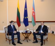 Prezident İlham Əliyev Vilnüsdə Litvanın Baş naziri Alqirdas Butkeviçius ilə görüşüb (FOTO)