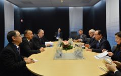 İlham Əliyev Vilnüsdə Fransa Prezidenti Fransua Ollandla görüşüb
