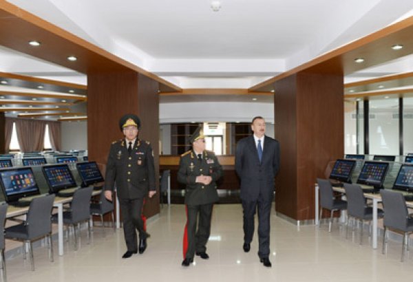 Prezident İlham Əliyev Fövqəladə Hallar Nazirliyinin Akademiyasının açılışında iştirak edib (FOTO)
