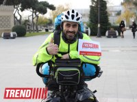 Rusiya mətbuatı azərbaycanlı səyahətçiyə heyran olub (VİDEO-FOTO)