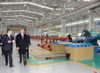Prezident İlham Əliyev Gəncədə  “DET-AL Alüminium” MMC-nin  zavodlarının açılışında iştirak edib (FOTO)