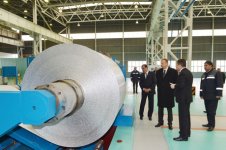 Prezident İlham Əliyev Gəncədə  “DET-AL Alüminium” MMC-nin  zavodlarının açılışında iştirak edib (FOTO)