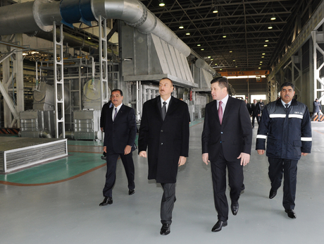 Prezident İlham Əliyev Gəncədə  “DET-AL Alüminium” MMC-nin  zavodlarının açılışında iştirak edib (FOTO)