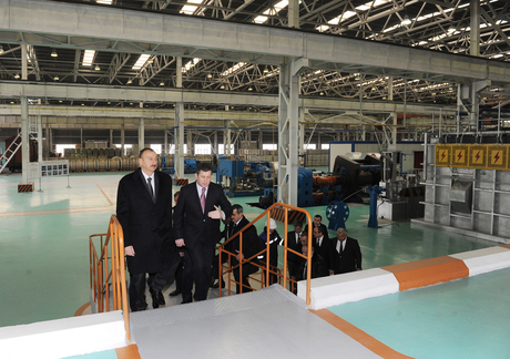 Prezident İlham Əliyev Gəncədə  “DET-AL Alüminium” MMC-nin  zavodlarının açılışında iştirak edib (FOTO)