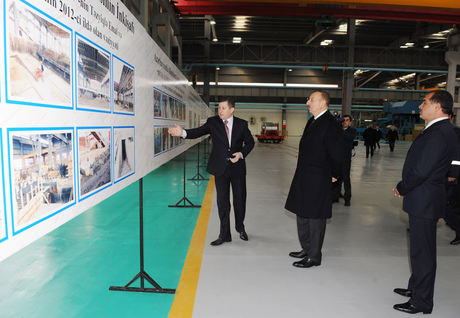 Prezident İlham Əliyev Gəncədə  “DET-AL Alüminium” MMC-nin  zavodlarının açılışında iştirak edib (FOTO)