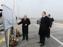 Yeni tikilmiş Gəncə dairəvi avtomobil yolu istifadəyə verilib (FOTO)