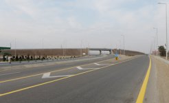 Yeni tikilmiş Gəncə dairəvi avtomobil yolu istifadəyə verilib (FOTO)