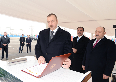 Prezident İlham Əliyev Gəncə Olimpiya Parkının təməlqoyma mərasimində iştirak edib (FOTO)