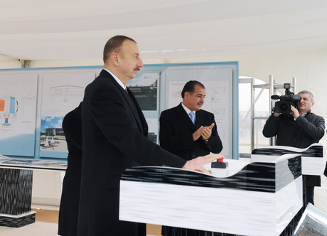 Prezident İlham Əliyev Gəncə Olimpiya Parkının təməlqoyma mərasimində iştirak edib (FOTO)