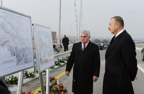 Yeni tikilmiş Gəncə dairəvi avtomobil yolu istifadəyə verilib (FOTO)