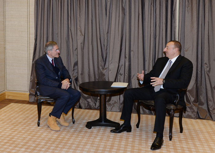 İlham Əliyev "GDF Suez" şirkətinin baş icraçı direktoru ilə görüşüb (FOTO)