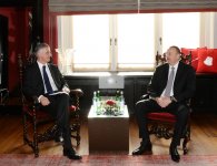 İlham Əliyevin və İsveçrə Prezidenti Didye Burkhalterin görüşü olub (FOTO)