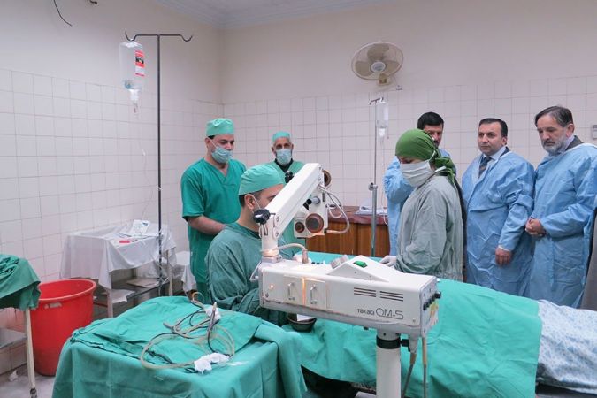 Pakistanın Xayber Göz Fondunun klinikasında Mehriban Əliyevanın dəstəyi ilə inşa edilmiş gözləmə otaqlarının açılışı olub (FOTO)