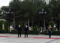 Gürcüstan Prezidenti Georgi Marqvelaşvilinin rəsmi qarşılanma mərasimi olub (FOTO)