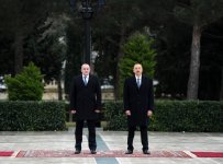 Gürcüstan Prezidenti Georgi Marqvelaşvilinin rəsmi qarşılanma mərasimi olub (FOTO)