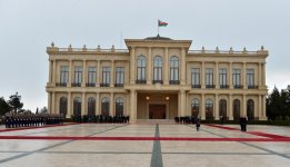 Gürcüstan Prezidenti Georgi Marqvelaşvilinin rəsmi qarşılanma mərasimi olub (FOTO)