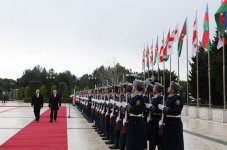 Gürcüstan Prezidenti Georgi Marqvelaşvilinin rəsmi qarşılanma mərasimi olub (FOTO)