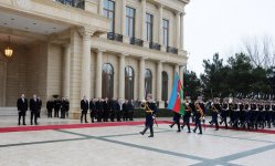 Gürcüstan Prezidenti Georgi Marqvelaşvilinin rəsmi qarşılanma mərasimi olub (FOTO)