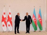 Gürcüstan Prezidenti Georgi Marqvelaşvilinin rəsmi qarşılanma mərasimi olub (FOTO)