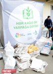 Bakıda "Hər kağızı bir yarpağa dəyişək" layihəsi çərçivəsində kütləvi aksiyaya start verilib (FOTO)