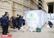 Bakıda "Hər kağızı bir yarpağa dəyişək" layihəsi çərçivəsində kütləvi aksiyaya start verilib (FOTO)