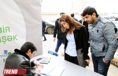 Bakıda "Hər kağızı bir yarpağa dəyişək" layihəsi çərçivəsində kütləvi aksiyaya start verilib (FOTO)