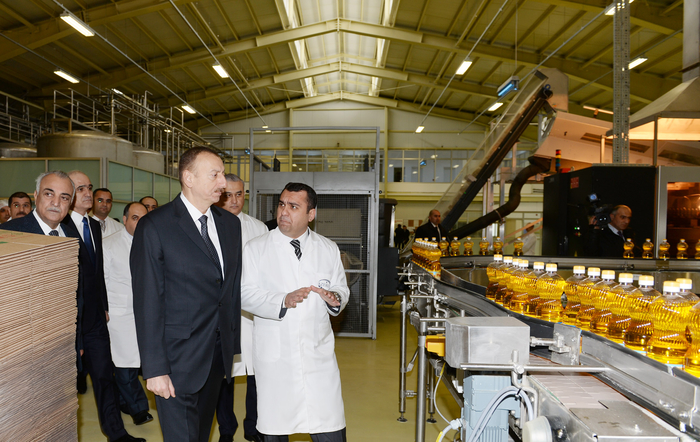 "Azərsun Sənaye Parkı"nda yaradılmış Sumqayıt yağ fabriki istifadəyə verilib (FOTO)