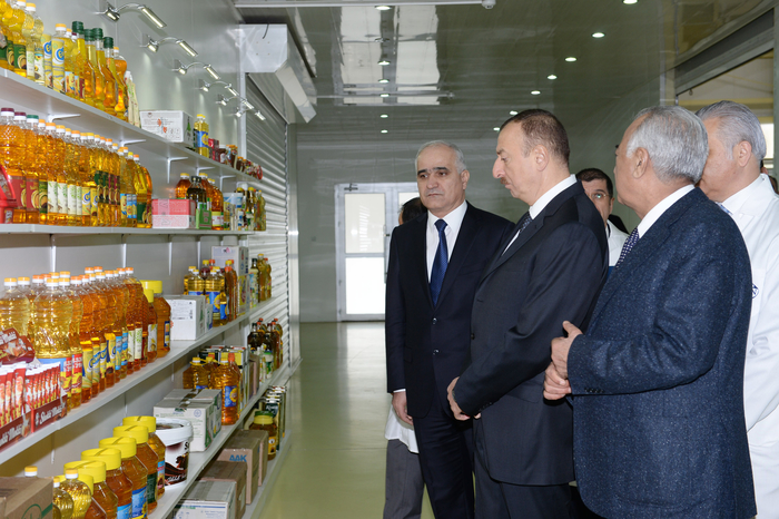 "Azərsun Sənaye Parkı"nda yaradılmış Sumqayıt yağ fabriki istifadəyə verilib (FOTO)
