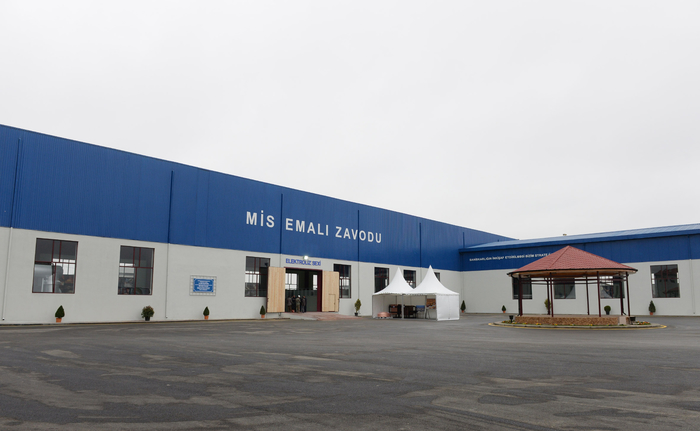 Azərbaycanın ikinci sənaye mərkəzində mis emalı zavodu fəaliyyətə başlayıb (FOTO)