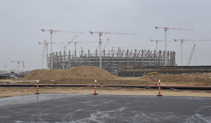 Prezident İlham Əliyev Bakı Olimpiya Stadionunda tikinti işlərinin gedişi ilə tanış olub (FOTO)
