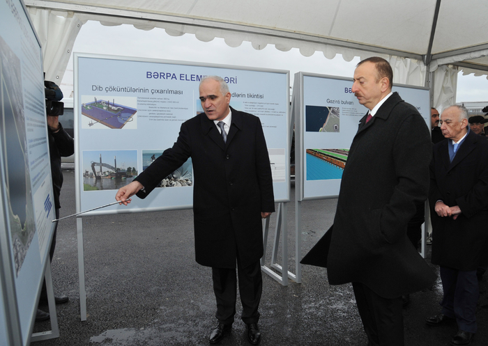 Prezident İlham Əliyev Böyükşor ərazisində tikinti və abadlıq işlərinin gedişi ilə tanış olub (FOTO)