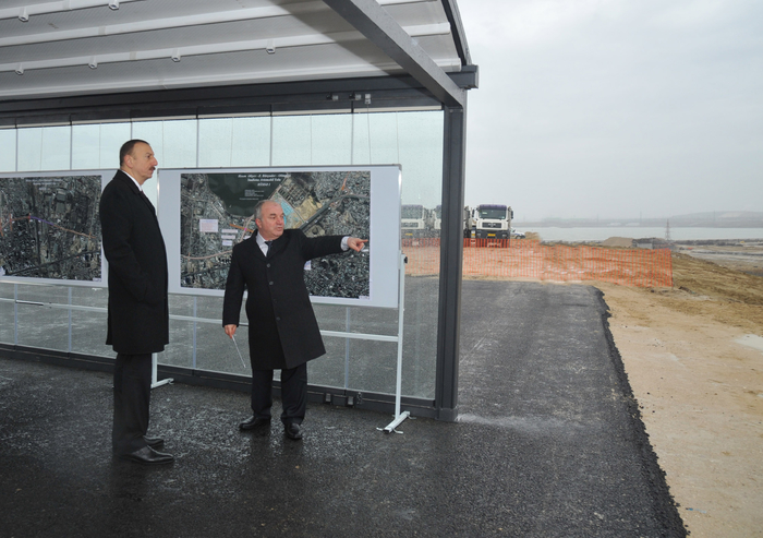Prezident İlham Əliyev Böyükşor ərazisində tikinti və abadlıq işlərinin gedişi ilə tanış olub (FOTO)