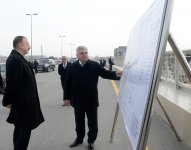 Prezident İlham Əliyev paytaxtda inşası davam etdirilən bir sıra yol qovşaqlarında və yol ötürücülərində tikinti işlərinin gedişi ilə tanış olub (ƏLAVƏ OLUNUB) (FOTO)