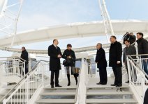 Prezident İlham Əliyev və xanımı Dənizkənarı Milli Parkda müasir attraksion-panoramın açılışında iştirak ediblər (FOTO)